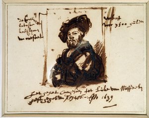 Baldassare Castiglione portréja alkotó: Rembrandt van Rijn