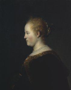 Fiatal nő portréja, 1632 után alkotó: Rembrandt van Rijn