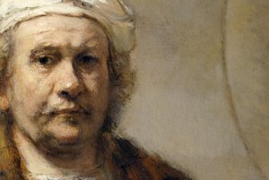 Rembrandt – Önarckép (részlet) alkotó: Rembrandt Harmensz. van Rijn
