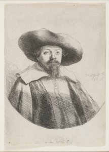 Samuel Manasseh Ben Israel, zsidó író alkotó: Rembrandt van Rijn
