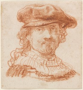 Önarckép, 1637 körül (vörös kréta) alkotó: Rembrandt van Rijn