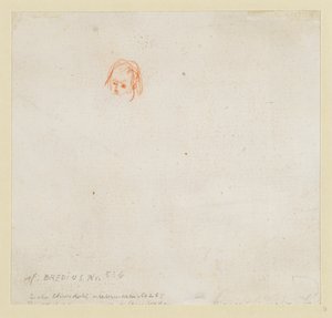 Kis tanulmány egy fejről alkotó: Rembrandt van Rijn