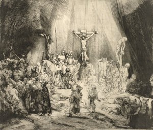 A három kereszt alkotó: Rembrandt van Rijn
