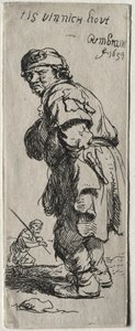 Egy paraszt kiált: "nagyon hideg van" alkotó: Rembrandt van Rijn