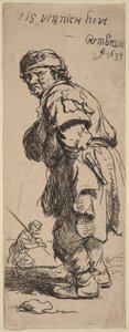 Egy paraszt kiáltja: „tis vinnich kout” (Rágó hideg van) alkotó: Rembrandt van Rijn