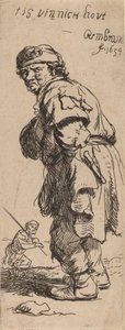 Egy paraszt kiált: tis vinnich kout Hideg van, 1634. alkotó: Rembrandt van Rijn