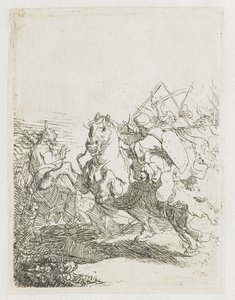 Lovas csata alkotó: Rembrandt van Rijn