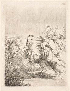 Lovas csata alkotó: Rembrandt van Rijn