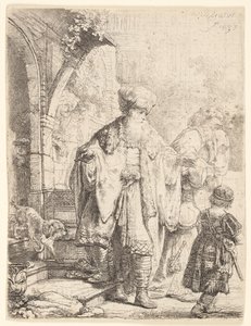 Ábrahám kiűzi Hágárt és Izmaelt alkotó: Rembrandt van Rijn