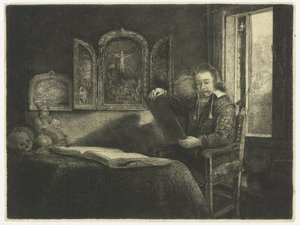 Abraham Francen, gyógyszerész alkotó: Rembrandt van Rijn
