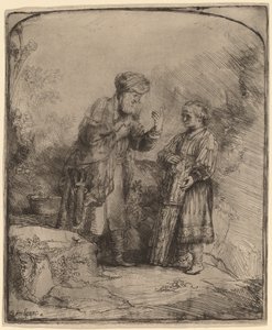 Ábrahám és Izsák alkotó: Rembrandt van Rijn