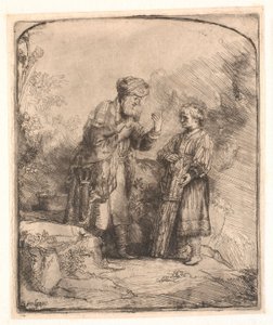 Ábrahám és Izsák alkotó: Rembrandt van Rijn