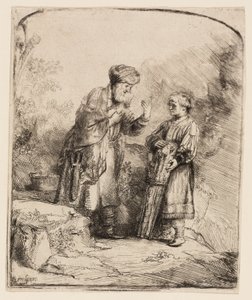 Ábrahám és Izsák alkotó: Rembrandt van Rijn