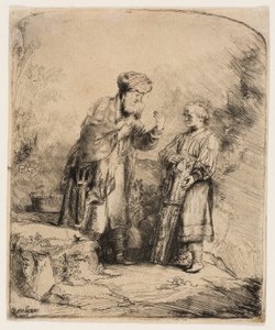 Ábrahám és Izsák alkotó: Rembrandt van Rijn