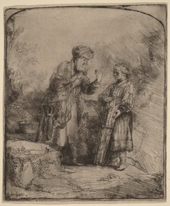 Ábrahám és Izsák alkotó: Rembrandt van Rijn