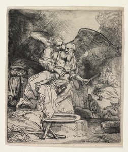 Ábrahám áldozata alkotó: Rembrandt van Rijn
