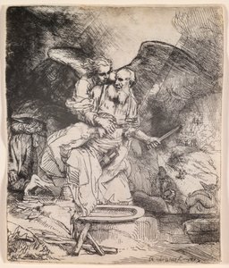 Ábrahám áldozata alkotó: Rembrandt van Rijn