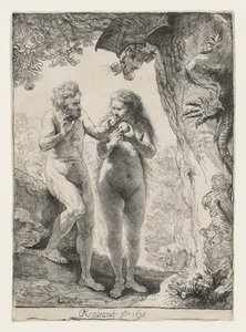 Ádám és Éva, 1638 alkotó: Rembrandt van Rijn