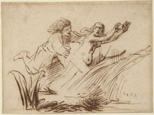 Apollón és Daphne alkotó: Rembrandt van Rijn