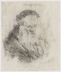 Magas homlokú, szakállas öregember alkotó: Rembrandt van Rijn