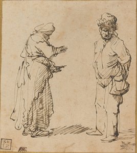 Koldus Férfi és Nő alkotó: Rembrandt van Rijn