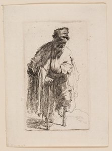 Koldus fa lábbal alkotó: Rembrandt van Rijn