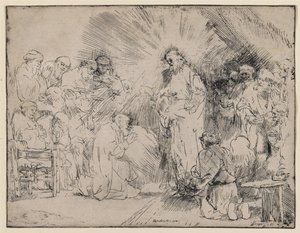 Krisztus megjelenése az apostolok előtt alkotó: Rembrandt van Rijn