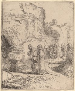 Krisztust a sírhoz vitték alkotó: Rembrandt van Rijn