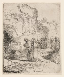 Krisztust a sírhoz vitték alkotó: Rembrandt van Rijn