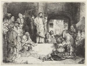 Krisztus prédikál alkotó: Rembrandt van Rijn