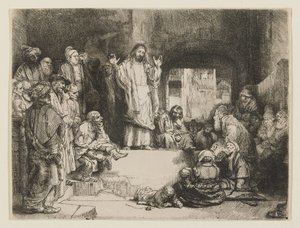 Krisztus prédikál alkotó: Rembrandt van Rijn