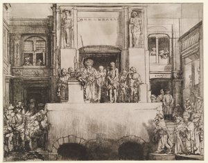 Krisztus bemutatása a népnek (Ecce Homo) alkotó: Rembrandt van Rijn