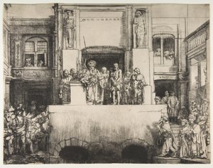 Krisztus bemutatott a népnek, 1655. alkotó: Rembrandt van Rijn