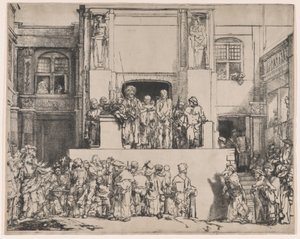 Krisztus a népnek bemutatott, 1655., 1655. alkotó: Rembrandt van Rijn