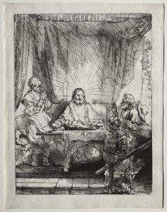 Krisztus Emmausban: A nagyobb kép alkotó: Rembrandt van Rijn