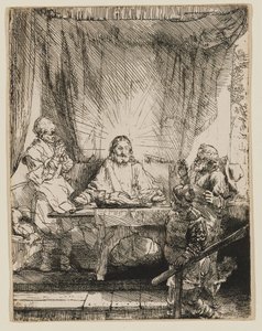 Krisztus Emmausban: A nagyobb kép alkotó: Rembrandt van Rijn