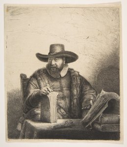 Cornelis Claesz Anslo, prédikátor. alkotó: Rembrandt van Rijn