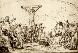 Keresztre feszítés alkotó: Rembrandt van Rijn