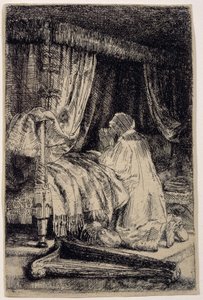Dávid az imában alkotó: Rembrandt van Rijn