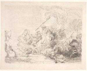 A nagy oroszlánvadászat alkotó: Rembrandt van Rijn