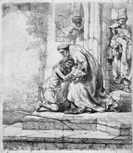 A tékozló fiú hazatérése alkotó: Rembrandt van Rijn