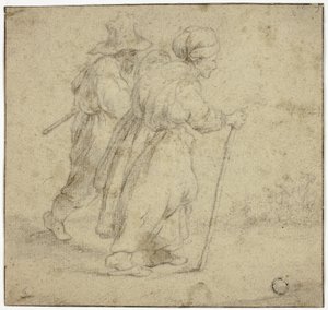 Idős parasztpár alkotó: Rembrandt van Rijn