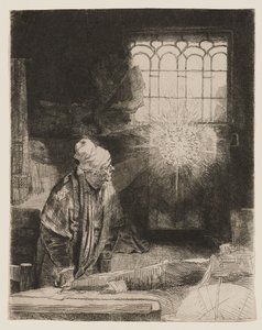 Faust (A tudós a dolgozószobájában) alkotó: Rembrandt van Rijn