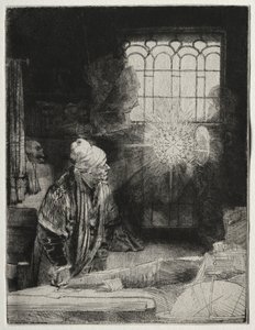 Faustus, c. 1652. alkotó: Rembrandt van Rijn