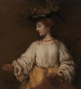Flóra, kb. 1654. alkotó: Rembrandt van Rijn
