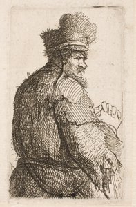 Öreg ember hátulról nézve alkotó: Rembrandt van Rijn