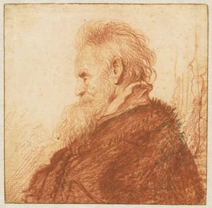 Egy öreg feje (recto) alkotó: Rembrandt van Rijn