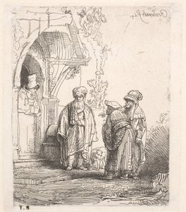 Jákób és Lábán () alkotó: Rembrandt van Rijn