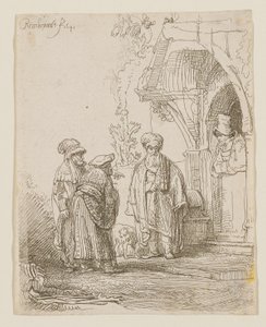 Jákób és Lábán alkotó: Rembrandt van Rijn