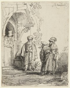 Jákób és Lábán alkotó: Rembrandt van Rijn